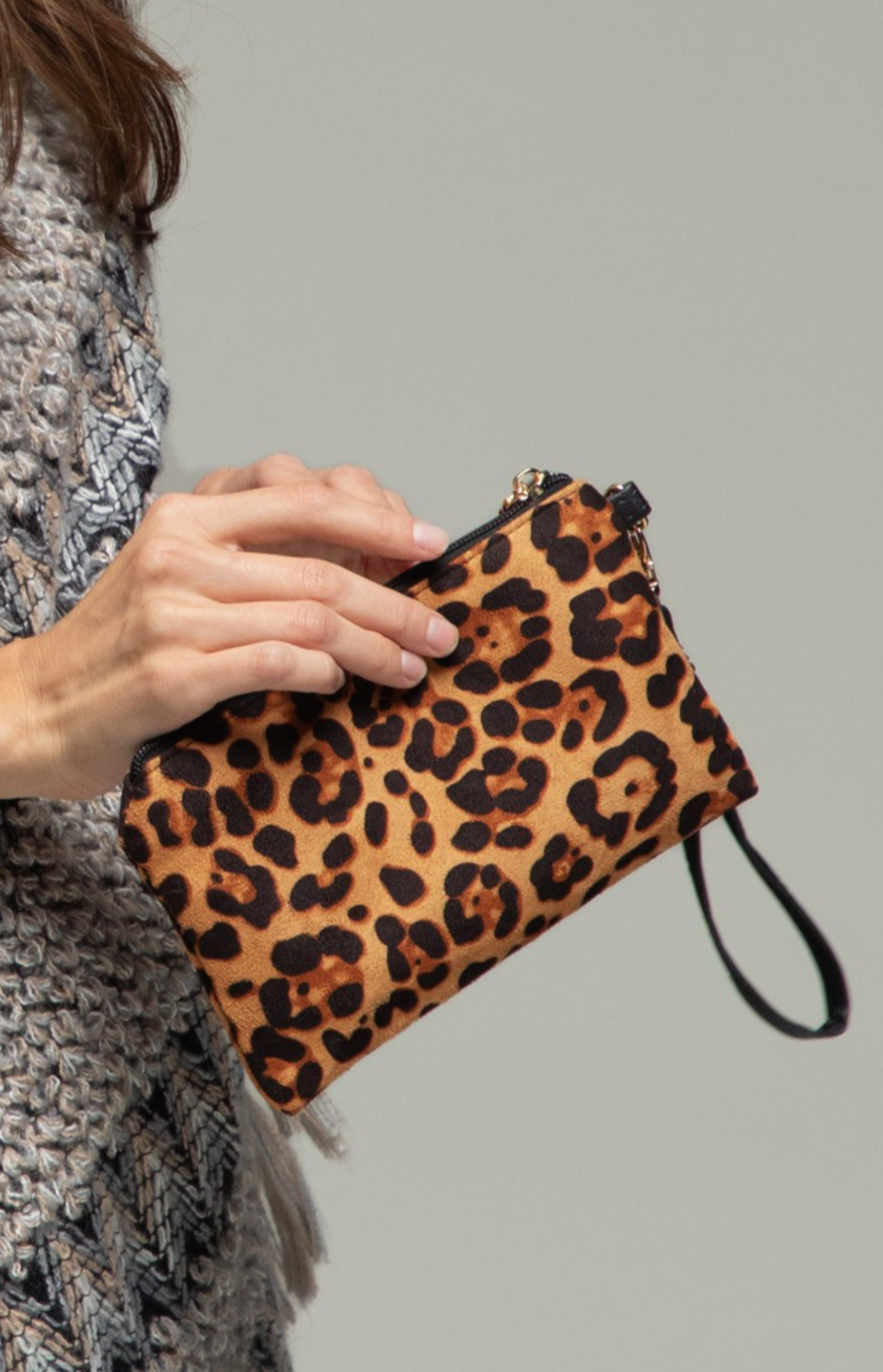 Leopard Wristlet