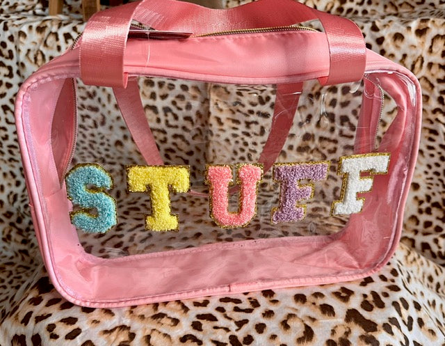 Clear "STUFF" Bag