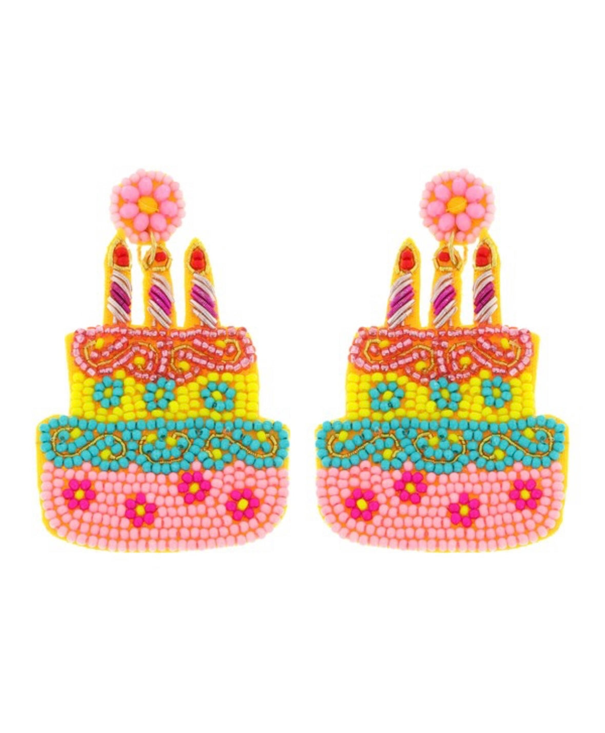 Light Pink Multi Birthday Earrings