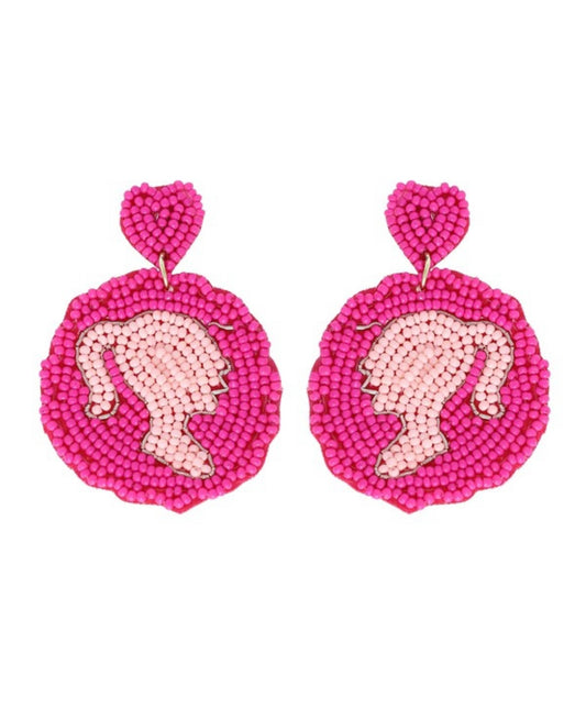 Magenta “Barbie” Earrings